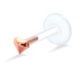 Diamond Shaped Labrets Piercing with PTFE LA-362